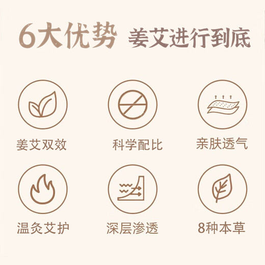 Zhongbaotang Moxibustion Ginger Patch 40 patches/box Non-plague patch shoulder and neck warm compress ginger patch warm compress neck and shoulder patch