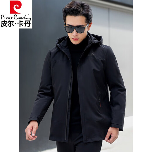 Pierre Cardin's new Haining fur pie jacket men's mink liner fur integrated men's short mink coat thick coat winter fog blue-A style mink liner M 170 suitable for 100-120Jin Jin equals 0.5 kg