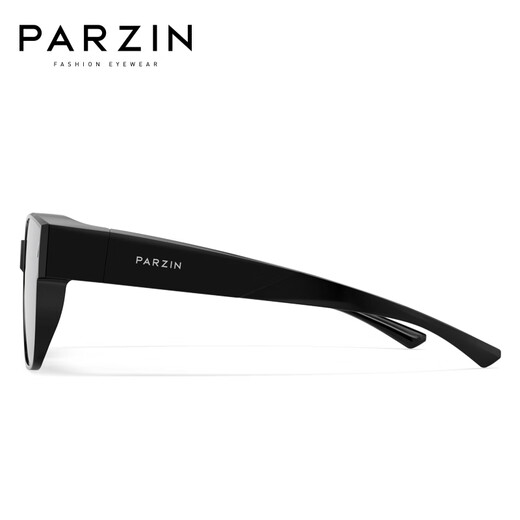 帕森（PARZIN）偏光太阳镜男女 范丞丞同款轻盈便携防晒近视套镜开车墨镜PZ12127 液态银