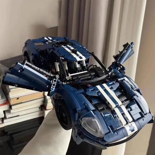 Building block mechanical set series Ford GT highly difficult and huge 10,000-piece remote control power set toy Ford GT-1466 pieces + step-by-step subcontracting