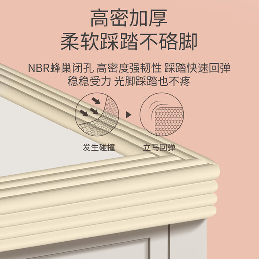 Special foot pads for bunk beds with iron frame, dormitory ladder, dormitory sponge stair step protection bag, ladder bed, pink W-shaped, 2 meters long, 8 cm wide, 8 mm thick