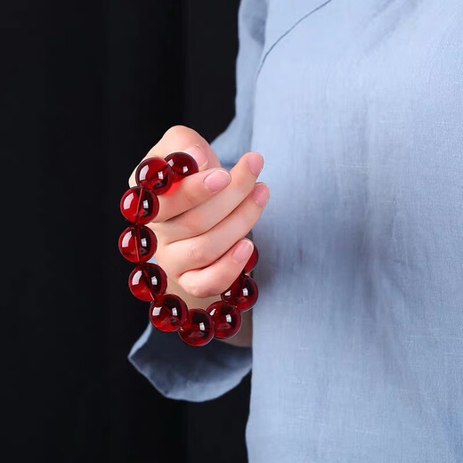 Dixuan natural 7A grade amber and blood amber bracelet, blood amber round bead single circle bracelet for men and women, amber beeswax blood amber bracelet, blood pool 10mm bracelet