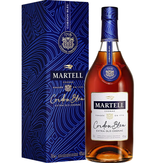 Martell Cordon Bleu XO Grade Cognac Brandy Foreign Wine Spirits Imported from France Business Gifts Cordon Bleu XO Grade 750mL 6 bottles Hong Kong version