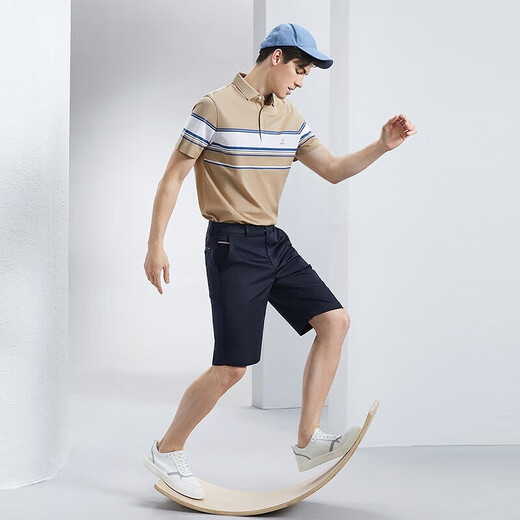 Qipai Containing Lyocell Casual Shorts Men's Summer Business Versatile and Comfortable Straight Men's Pants