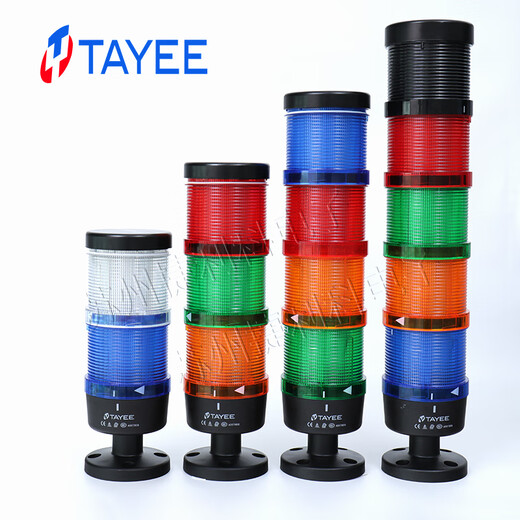 LED three-color warning light JD701-L01RGY024+JD702-F0110B024 always on buzzing tower light JD701-L01R024+B01+S-1+A01 AC/DC24V(024)
