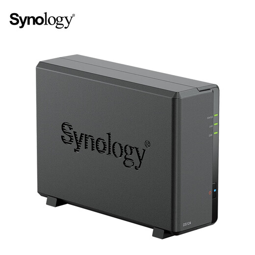 群晖（Synology）DS124NAS搭配1块4TB群晖HAT3300硬盘套装