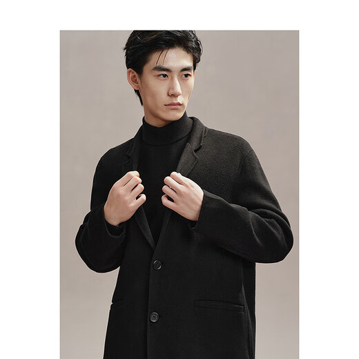 PEACEBIRD Men's Casual Coat Fashionable Casual Coat BAAAE411M# Dark Gray M