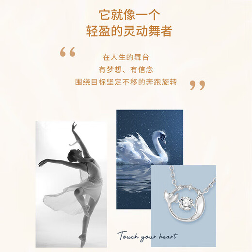 EothPT950 Platinum Dolphin Necklace for Girls Platinum Smart Pendant Valentine's Day Birthday New Year's Gift for Girlfriend 520 PT950 Platinum