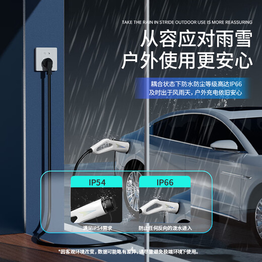 Charging Elf new energy vehicle on-board charging gun portable household universal type suitable for Geely Xingyuan Wuling Hongguang Xiaomi su7 Tesla ideal zero-run without grounding wire on-board charging gun 3.5kw two-speed adjustable 5 meters long self-stop when full, no need for grounding 99% slow charging port universal