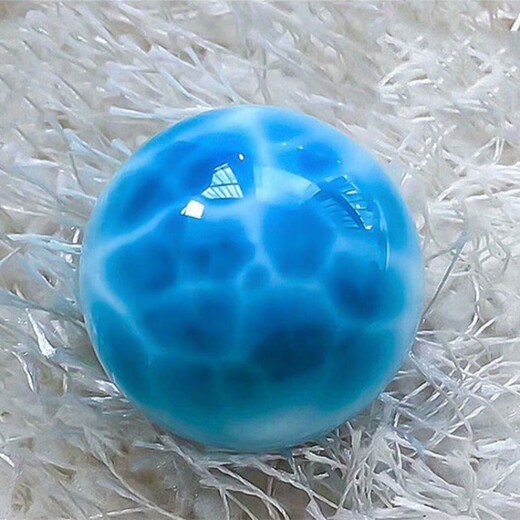 Nianfu sea pattern stone bracelet for men and women, loose beads, round beads, single beads, diy sea pattern stone bracelet, cultural toy jewelry, collection grade 12MM single bead