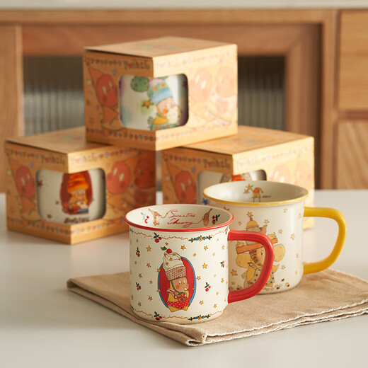 Siyue Xingren co-branded mug, cute ceramic mug, couple water cup, birthday gift for women's home store, Cheerilee Xingren 1 piece