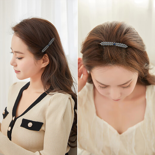 Chimera (CHIMERA) simple retro one-word clip top clip back of the head hairpin headwear female high-end hairpin clip children's birthday gift