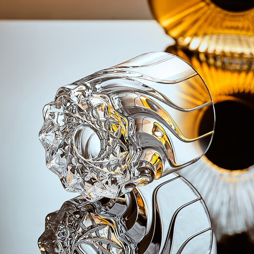 Circle joy glass whiskey glass, thickened European spirit glass, foreign wine glass, household beer glass, single pack