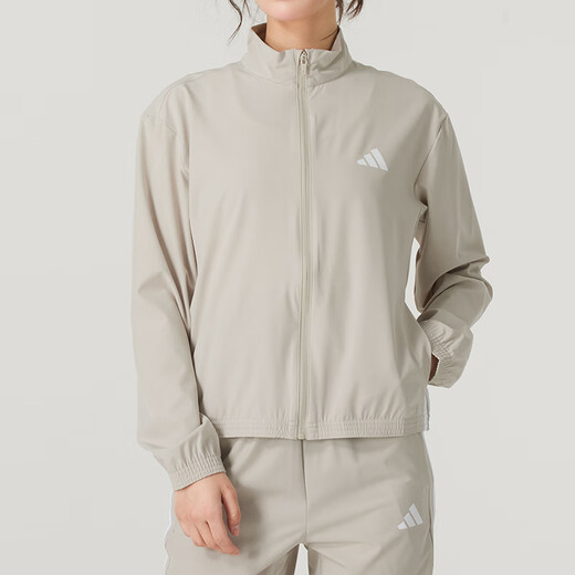 Adidas women's sports suit 25 spring new comfortable breathable woven windproof jacket jacket sports trousers two-piece set JE6173+JD6522 S