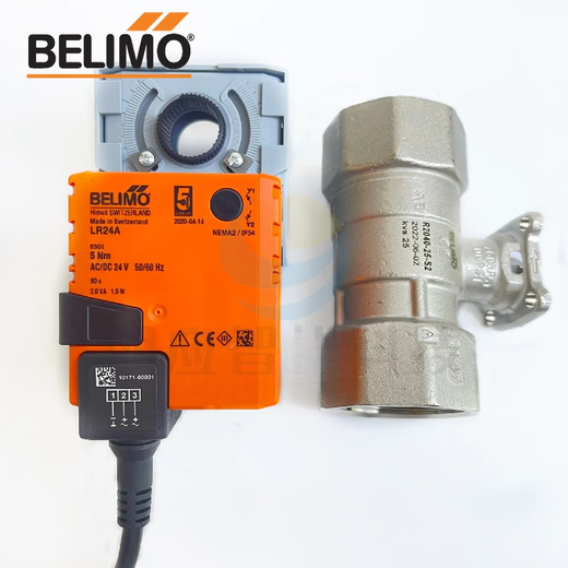 搏力谋SR/NR/LR24A/LR230A/LR24A-SR电动调节/开关球阀执行器 R679AO(DN80二通球阀)