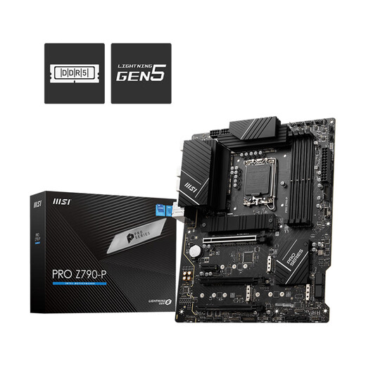MSI Z790/Z690-Serie Motherboard Z790 Blade/Dark/Gaming gepaart mit Prozessor E-Sports Motherboard der 12. Generation [D5] Z790-P D5