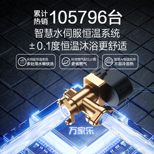 Macro Constant Temperature King D6S (F) with increased capacity and large water volume, 16 liters of gas water heater, natural gas water volume server, intelligent constant temperature change, upgrade to one level, energy saving, antifreeze, trade-in