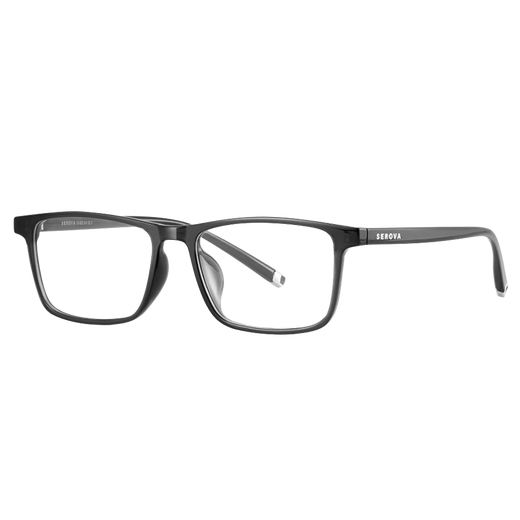 SLOVA LEXTES Cadre Ultralight TR MATÉRIAUX NOIR SQUARD SAGLE SHAED LES VERRES COMMENTS PEUT être équipé de lunettes de hauteur de Myopie légère anti-bleue SF698 SF698 Gris foncé C36 Single Frame