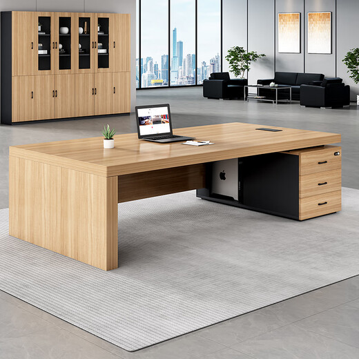 Huixin Yamei Boss Desk Simple Modern Executive Desk President Desk Manager Desk Office Furniture Office Desk and Chair Combination 2