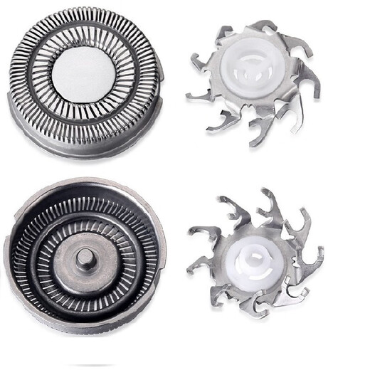 Adaptado a Feike Razor Head FS713 FS803 FS812 FS828 FS829 Cubierta de malla de cuchilla Cubierta de cuchillo Accesorios para el cabezal 2 cuchillas + 2 cuchillo Mase