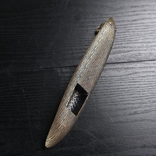 Ensa fishing old man aromatherapy furnace alloy boat line incense burner household indoor sandalwood agarwood incense insert bed incense seat lone boat boat + 200 grams of sandalwood