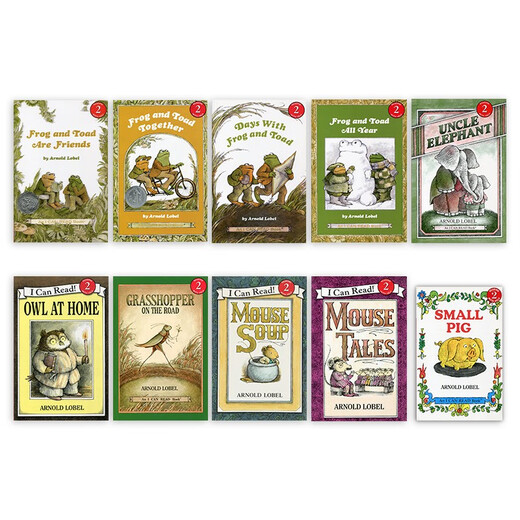 Frog and Toad 青蛙与蟾蜍是好朋友 10册合集（HarperCollins） 凯迪克大奖 汪培珽第三阶段 英文绘本 进口原版 5 岁-10岁 蓝思值200L-400L  小学教辅