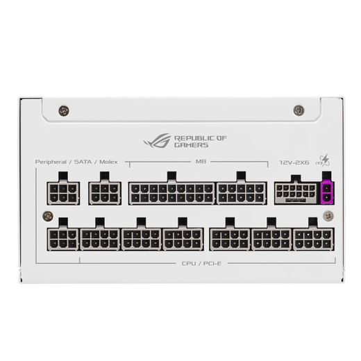 ASUS ROG STRIX Platinum Thunder Eagle 1000W white gallium nitride power supply ATX3/graphics card priority voltage stabilization/all Japanese capacitors/full module/adapted to 40/50 series graphics cards
