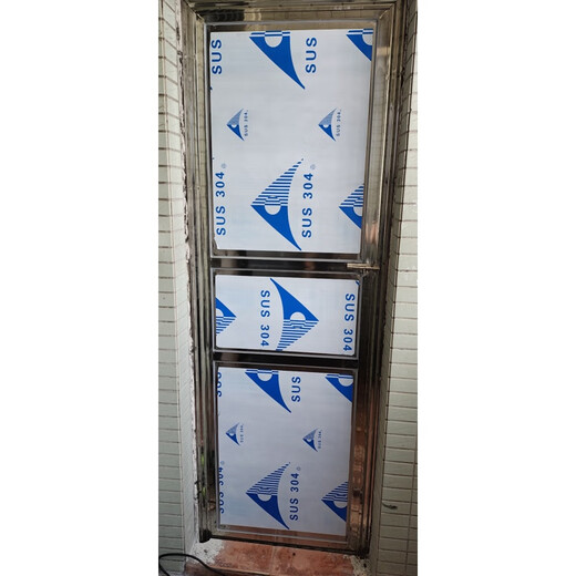 Qilicai stainless steel simple door toilet door engineering door balcony door factory direct sale price affordable 80*200 inner opening left lock