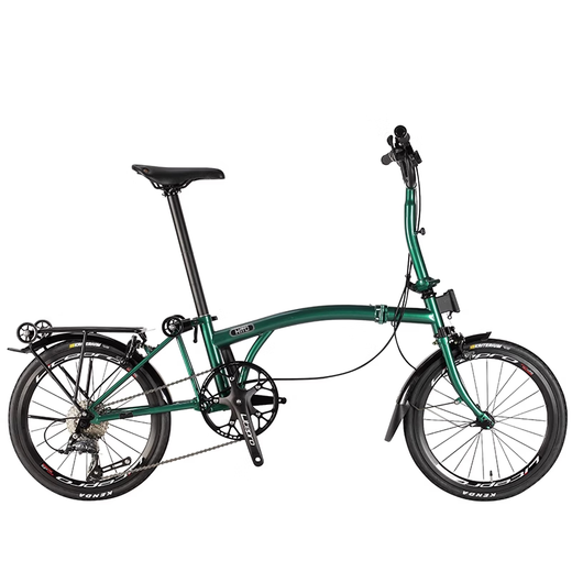 HITO official direct sales German HITO Lei Jun's same style Xiaobu folding bicycle 16/20 inches ultra-light and portable 9-change 16-inch - postal green Lei Jun's same style 16 inches