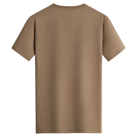 Tanzen mit dem Wolf [100% Baumwolle] modische und vielseitige atmungsaktive und komfortable, ungezwungene T-Shirt für Männer mit kurzer Ärmel 701 Khaki 170