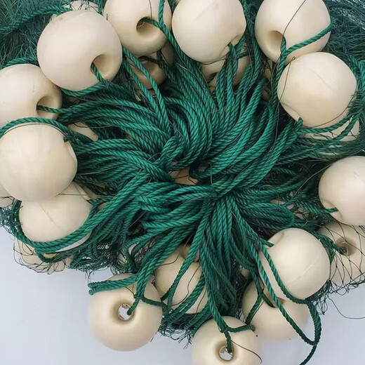 Yujiacheng weighted and thickened fishing net fishing net partition net seine net clear pond fish net drag fish net scraper fish net 2 finger eye clinker 9 strands of line 2 meters high and 20 meters long suitable for water depths below 70 cm