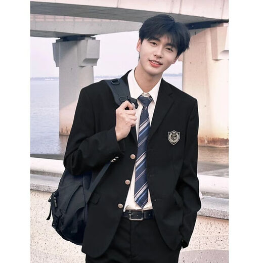 Xingsuyao (xingsuyao) DK uniform suit suit men's college style small suit jacket Japanese retro jk student graduation class suit + shirt + tie + badge + trousers XL