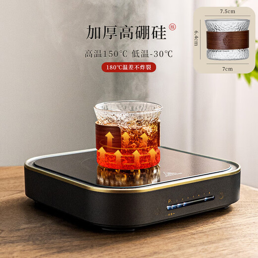 Taza de té Niye master, taza de té pequeña de cristal, taza de té de un solo uso, juego de té de kung fu resistente al calor de alto borosilicato