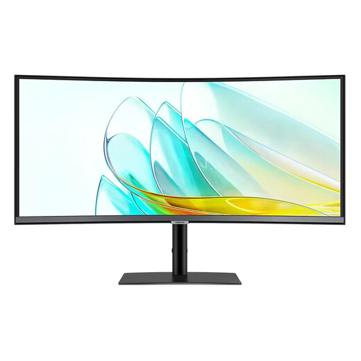 Samsung (SAMSUNG) 34-inch curved quasi-4K fish screen 100Hz e-sports game eye protection office desktop notebook external built-in audio ultra-wide split-screen KVM computer monitor LS34C650UACXXF official direct flagship store