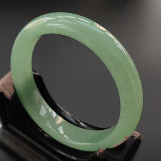 谈海天然珠宝玉石镯子东陵玉手镯圆镯福镯手饰绿润时尚流行饰品 浅绿897款内径58.2mm宽16mm