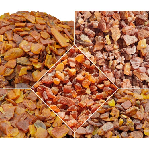 KOSK beeswax raw stone wool material natural amber small material Baltic sea raw ore sea drift seed pillow material sea drift material/large 100g