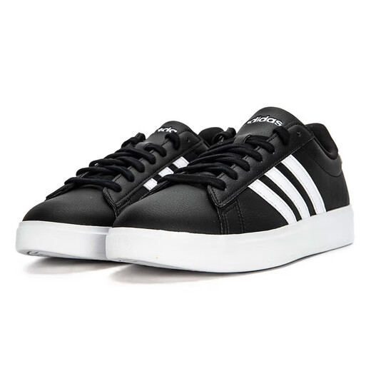 阿迪达斯（adidas）Neo板鞋男鞋女鞋2025秋冬季新款情侣运动鞋复古低帮休闲鞋 GW9196黑色/白 39