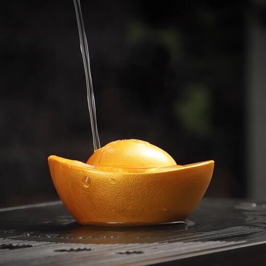 Tao Fuqi tea pet ornaments small gold ingots to attract wealth tea table tea tray tea table tea set accessories color changing tea play can be raised mtc29 color changing small gold ingots