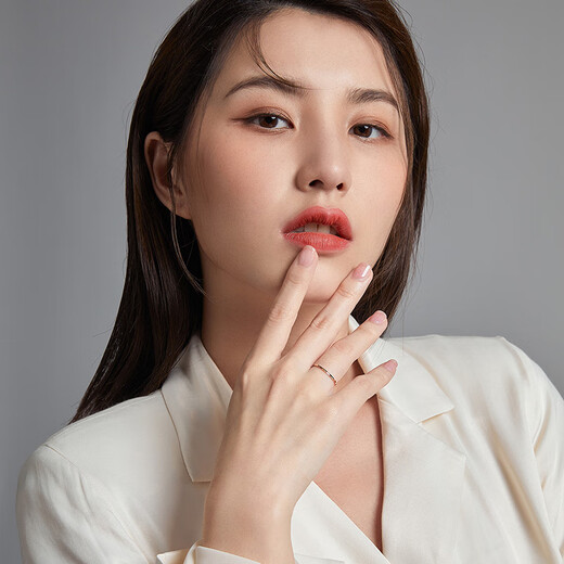 Saturday Fortune 18K gold ring for women, simple colored gold plain ring birthday gift KI015177 No. 13