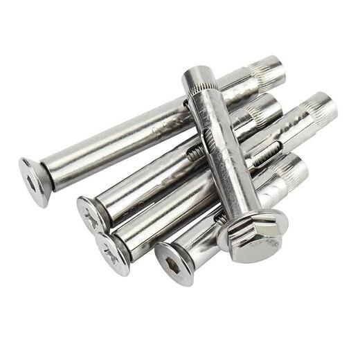 Hua Meng 304 stainless steel cross expansion screw, external hexagonal, countersunk head internal hexagonal screw, M4M5M6M8M10m12, cross M4*40 (use 6.5 impact drill 10 pieces