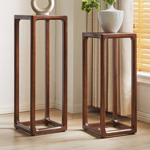 Jiayi solid wood flower stand flower pot rack indoor and outdoor living room balcony succulent flower stand new Chinese style storage rack