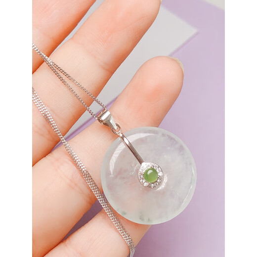 Fat Donglai same style 18K gold safe buckle clip necklace pendant buckle head electroplated 18k gold buckle head buckle pure L silver 9 white gold