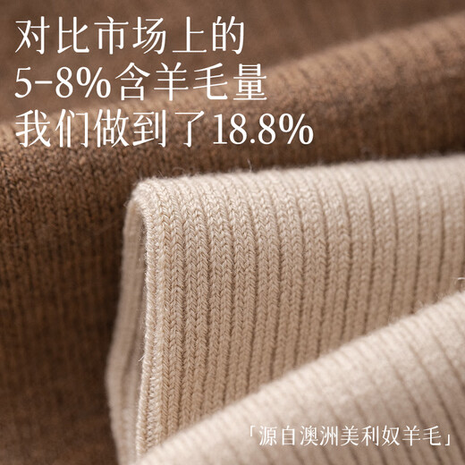 Mianzhuwu 2 pairs of women's socks, autumn and winter thickened 7A antibacterial over-the-knee socks for women, comfortable and anti-pilling, high calf combination, four coffee colors + black, 2 pairs, one size fits all, 35-39