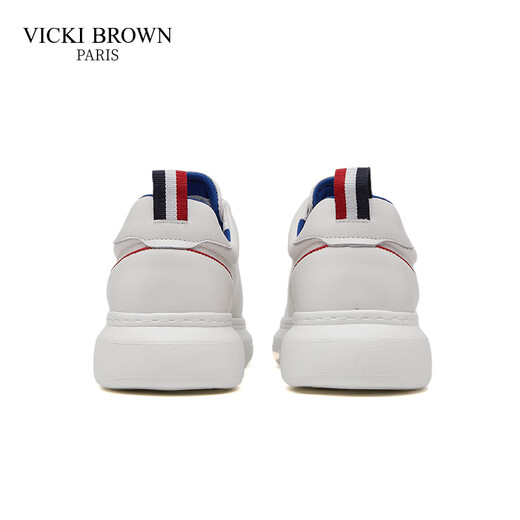 未毕【法国品牌】高端休闲鞋男2025新款百搭男鞋厚底增高男士小白鞋 白色 41