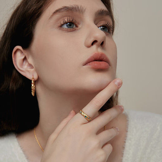 Arsis Age of Innocence Oil Painting Rose Earrings Earrings Women's Light Luxury Earrings for Your Girlfriend Oil Painting Rose Earrings