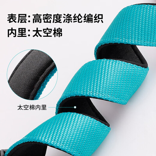 Petlimit dog leash, dog chain, Teddy small and medium-sized pet supplies, puppy harness, Internet celebrity golden retriever, Green Orange M