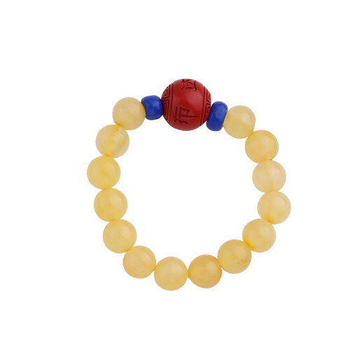 Potala Palace beeswax ring, cinnabar transfer bead ring, men's and women's jewelry, birthday gift for girlfriend, beeswax cinnabar ring