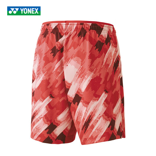 Yonex 2024 Badminton Team Wettbewerb Anzug Anzug Männer und Frauen Schnelltrockne Sport Kurzarm T-Shirt Shorts Shorts Rock 15176CR/686 Bright Orange/Wettbewerb Herrenhorts m m