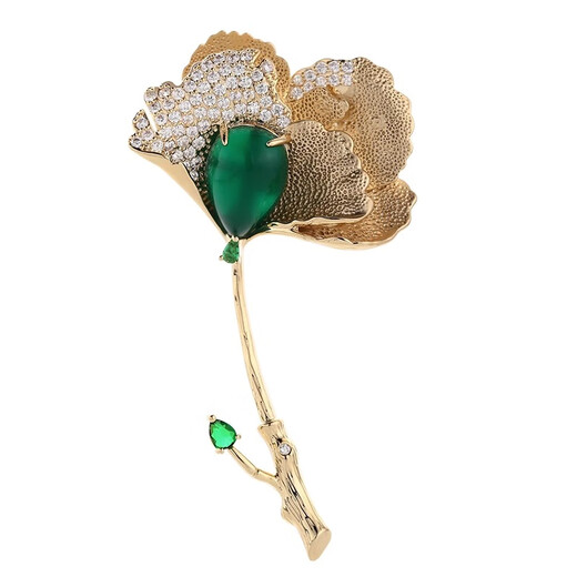 Farcoko brooch, high-end female luxury brand jewelry, suit brooch, female accessories, 520 gift for girlfriend and wife, brilliant gold