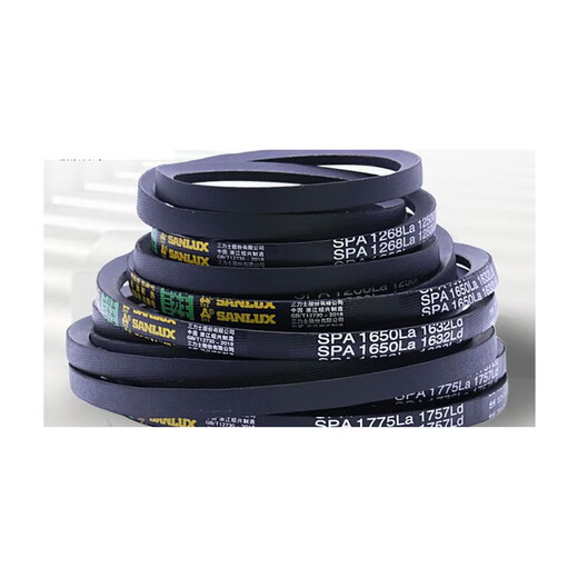 SPA type triangle belt rubber transmission belt SPA750-1800 hard wire timing belt for industrial machines chocolate color Sanlux SPA1682La